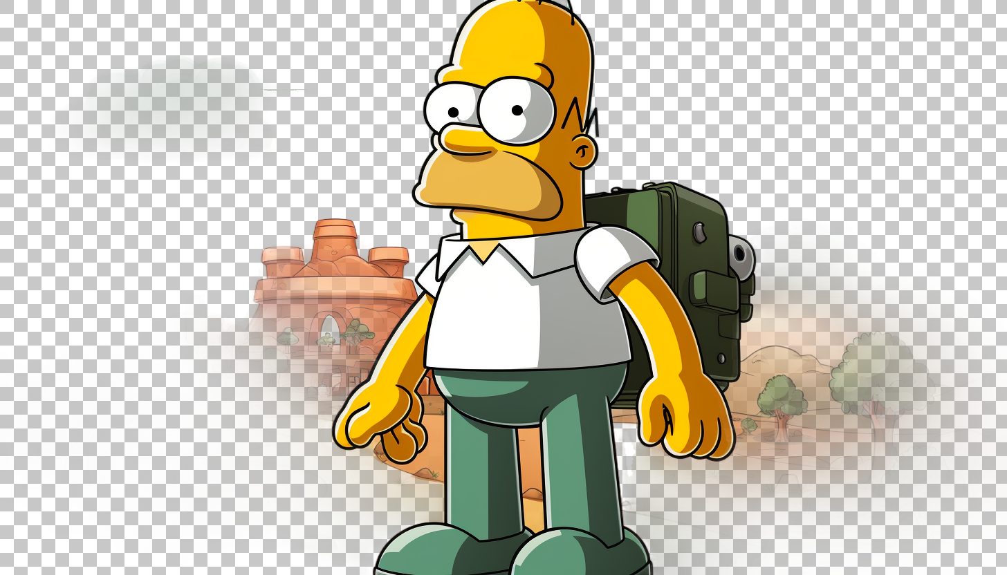 Homer Simpson, PNG Image, Journey into the Whacky Adventures of the Yellow Family, Animation