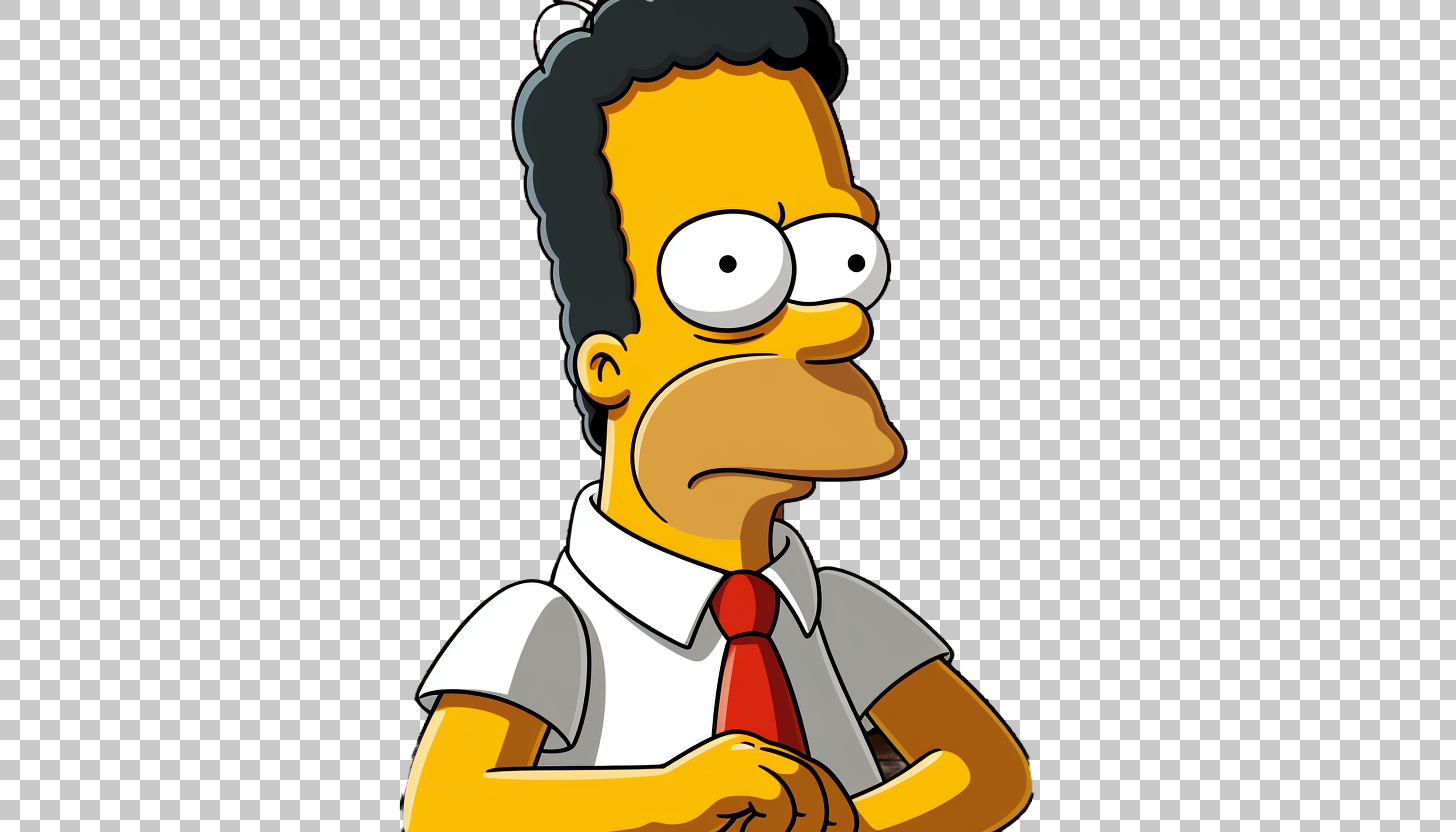 Whimsical Homer Simpson PNG, Explore the Humorous Universe of The Simpsons, TV Comedy