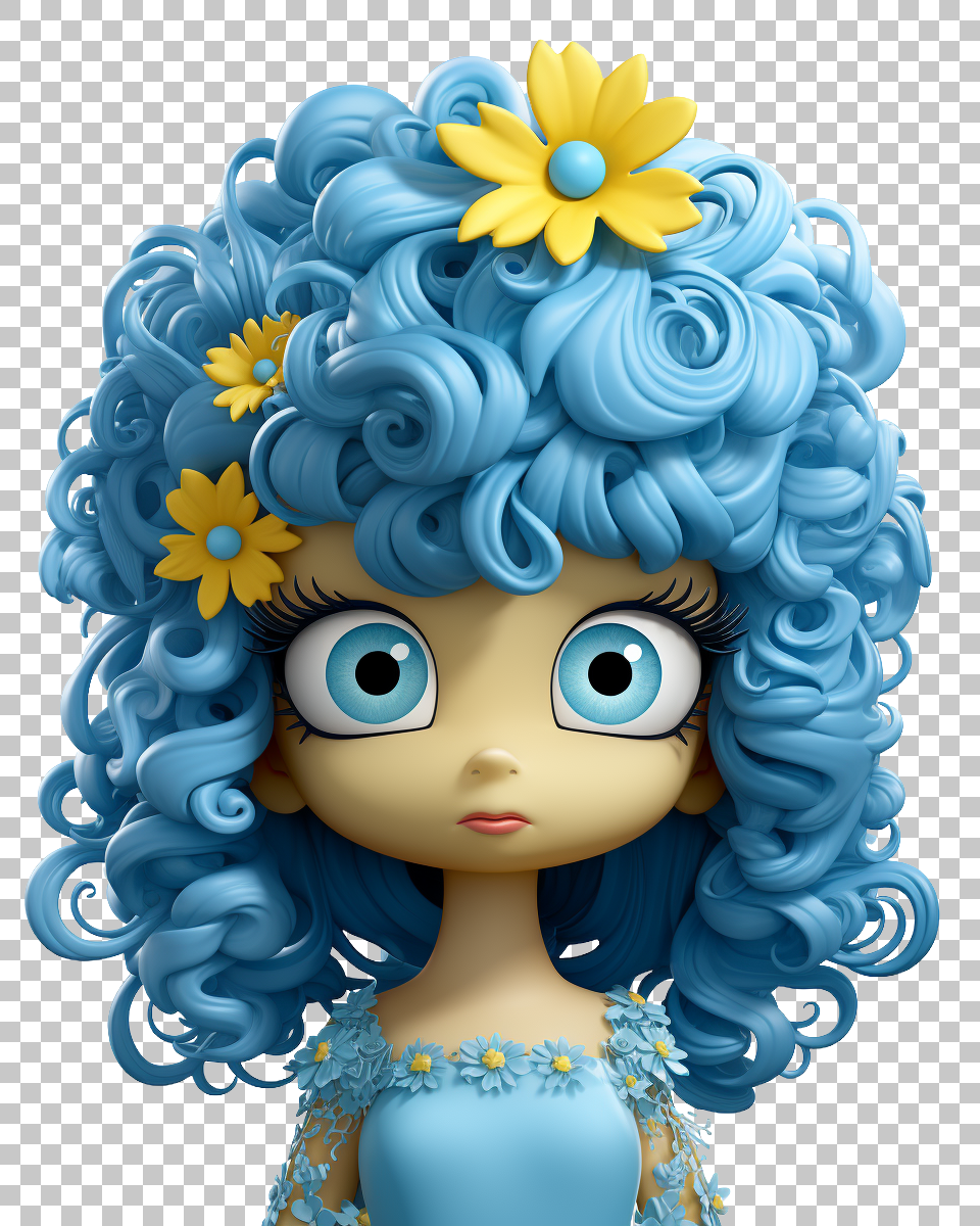 Vibrant Marge Simpson PNG, Dynamic Illustration of the Iconic TV Mom, Comedy, Television