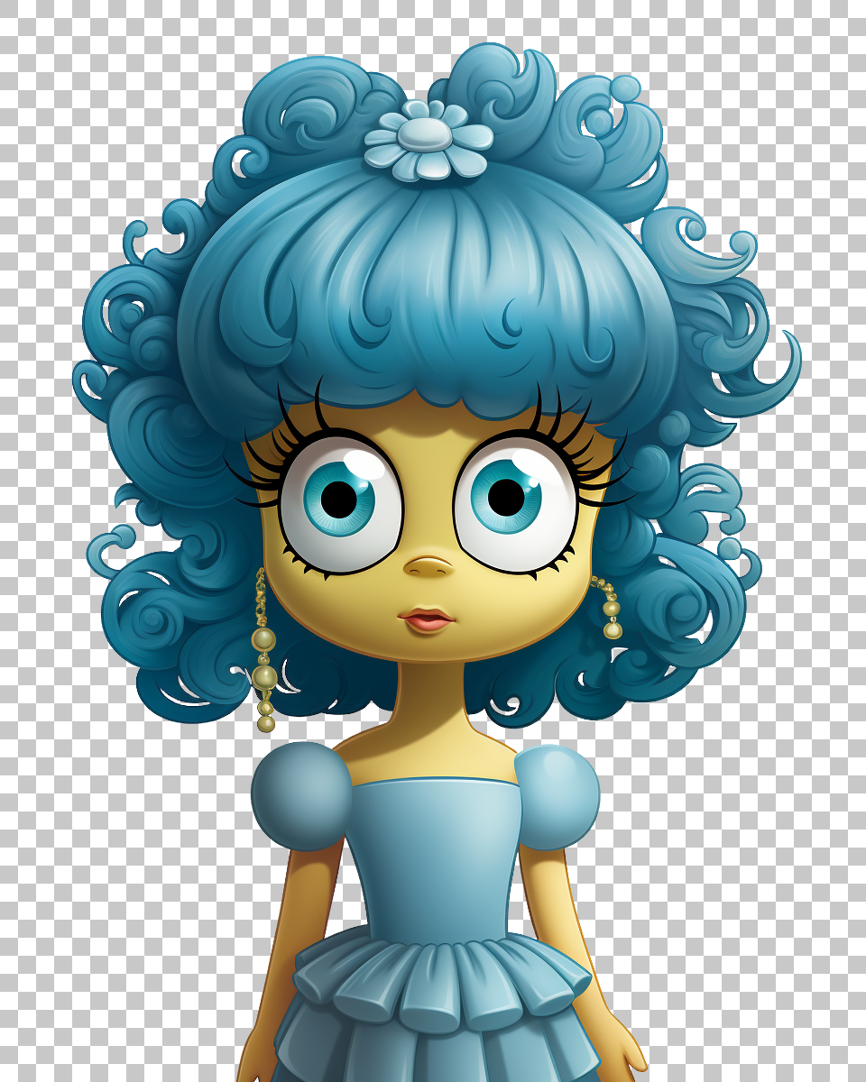 Marge Simpson PNG Portrait, Comedy in the Spirited World of The Simpsons, Cartoon, TV Show