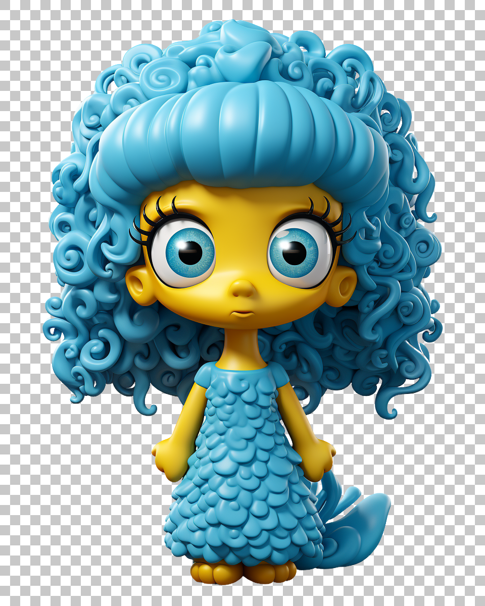 Marge Simpson PNG, Iconic Cartoon Character Illustration, TV Show, Animation
