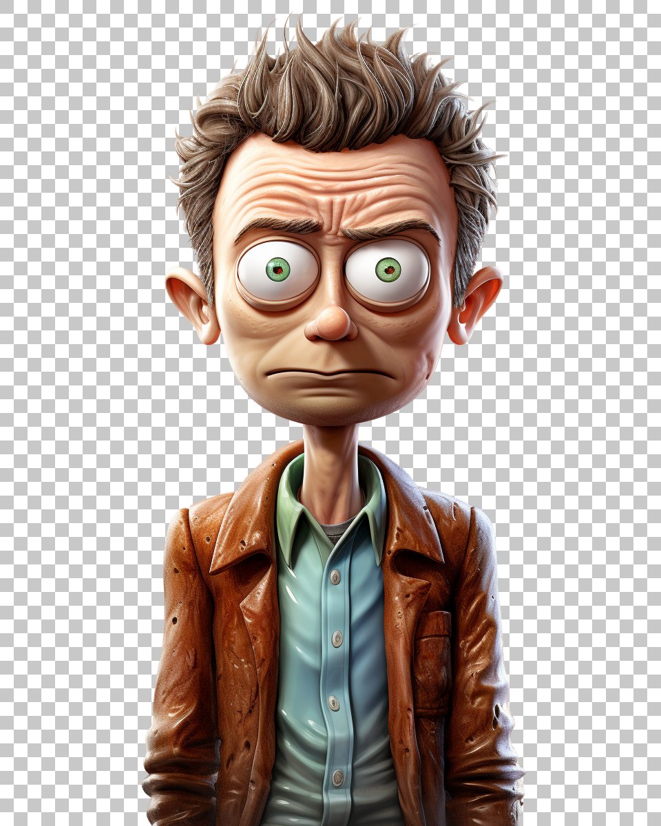 Morty Smith PNG Portrait, Moments with Rick and Morty's Grandson, Cartoon Animation