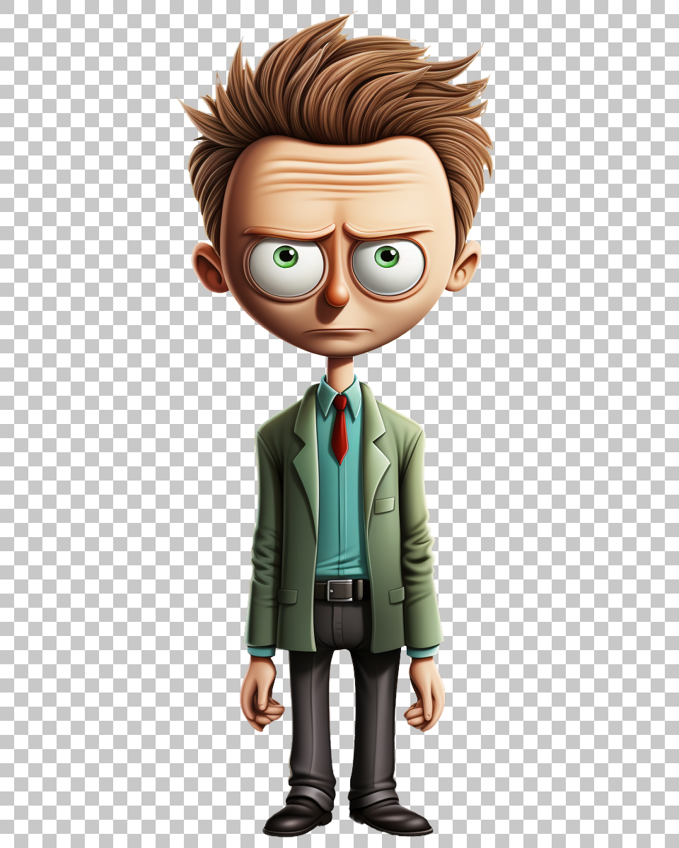 Morty Smith PNG, Iconic Art Celebrating Rick and Morty's Sidekick, Animated Comedy