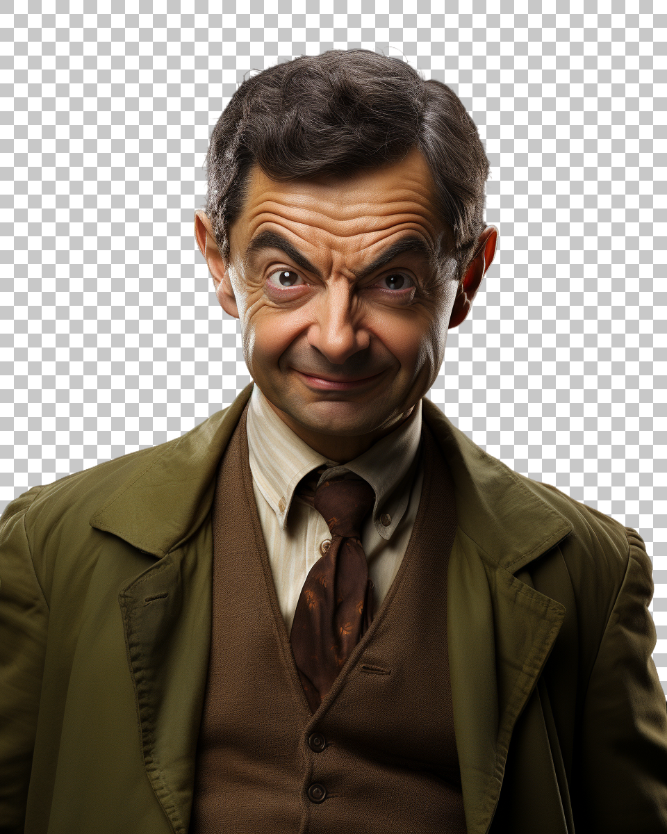 Enigmatic Mr. Bean PNG, Captivating Depiction of the Timeless Comedic Figure, Animation, Classic