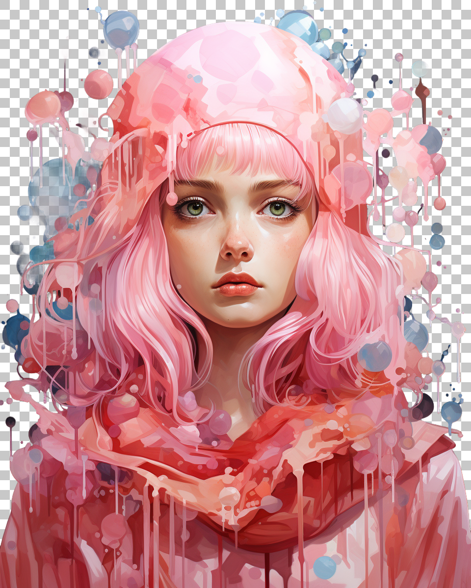 Dynamic Princess Bubblegum PNG, Whimsical Adventure Time Tribute, Cartoon, Classic