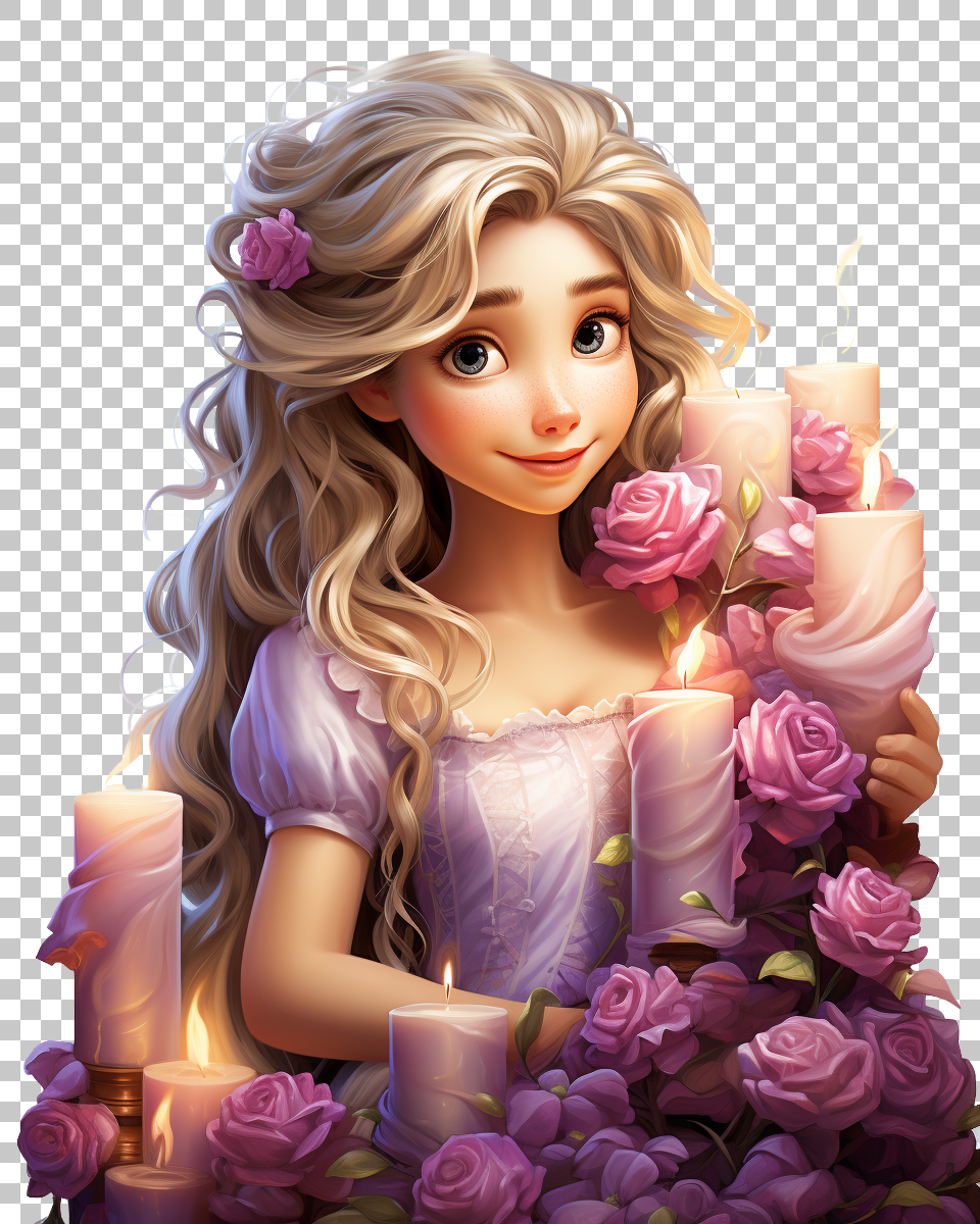 Rapunzel PNG Portrait, Disney's Enchanting Princess, Cartoon, Animation
