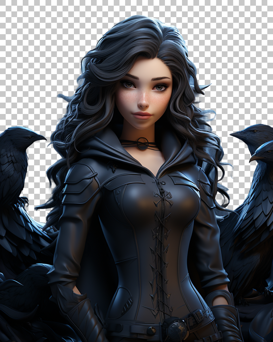 Raven Teen Titans PNG, Vibrant Tribute to DC Comics Heroine, Cartoon, Animation