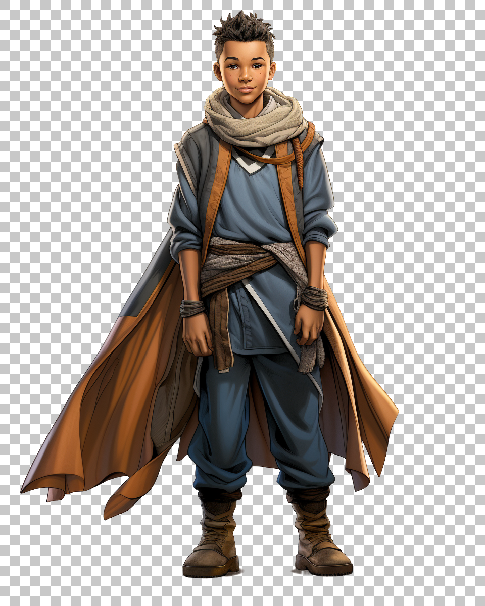 Sokka Avatar PNG, Adventurous Warrior Illustration, Animated Series