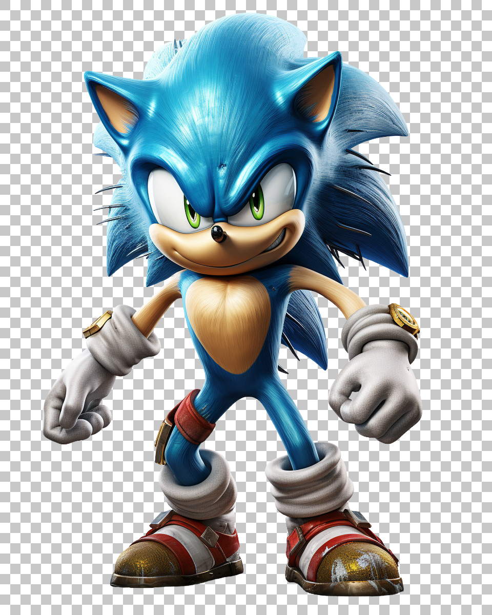 Sonic the Hedgehog PNG Portrait, Join Sonic's Legendary Adventures, Retro Gaming