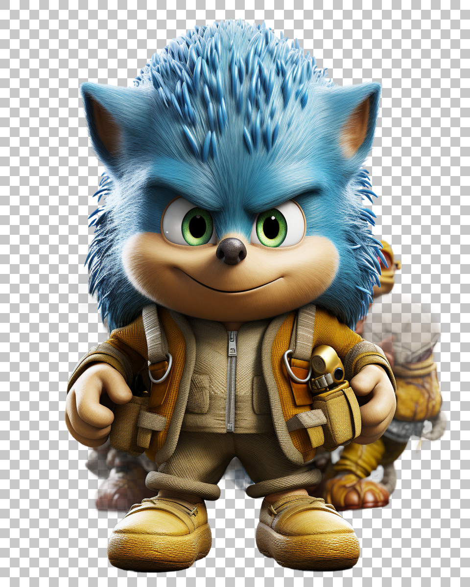 Sonic the Hedgehog PNG Portrait, Explore Sonic's High-Speed Adventures, Gaming
