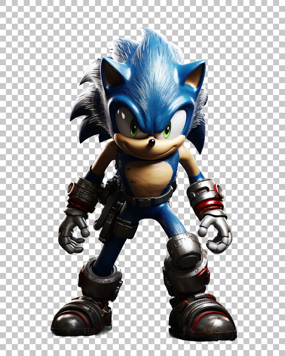 Sonic the Hedgehog PNG Artwork, Celebrating Legendary Video Game Hero, Gaming