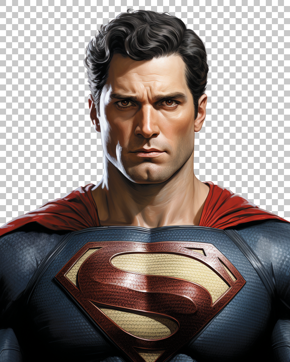 Superman Character Art, Kryptonian Legend, Heroic Deeds