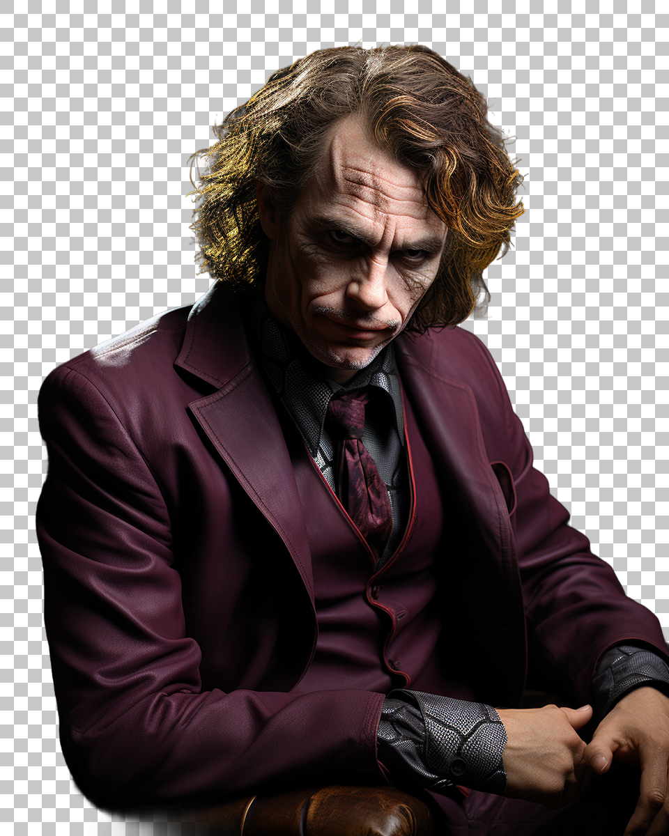 The Joker Logo Clipart, DC Comics Supervillain Portrait