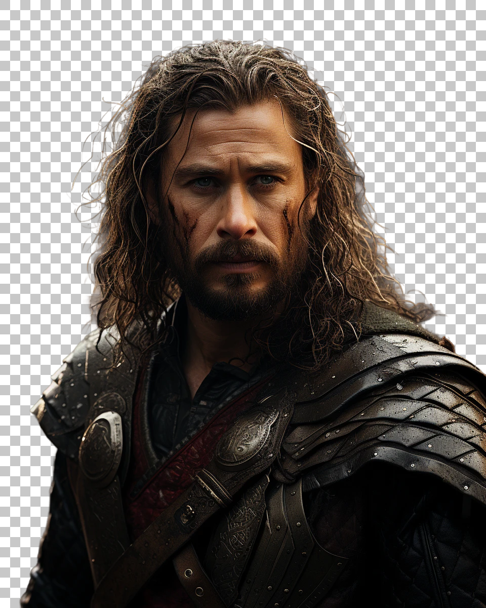 Thor Clipart PNG, Superhero Art, Comic Book Icon, Iconic Marvel Superhero