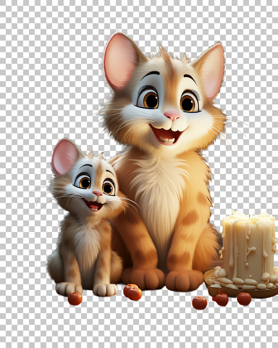 Tom and Jerry Character Clipart, Classic Animation Icons, Vintage Cartoon