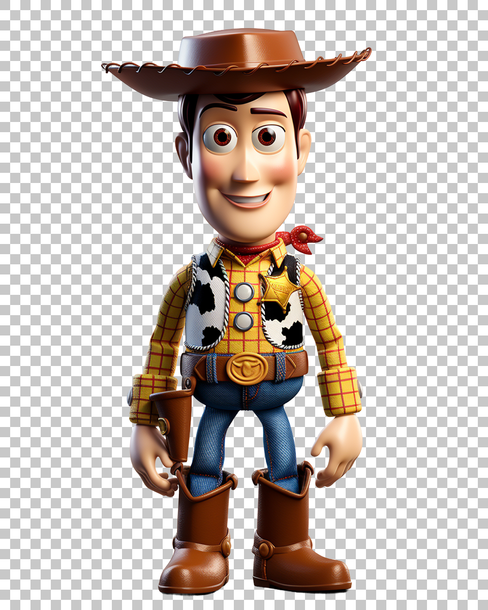 Woody Toy Story PNG, Cowboy Character Clipart, Disney Pixar