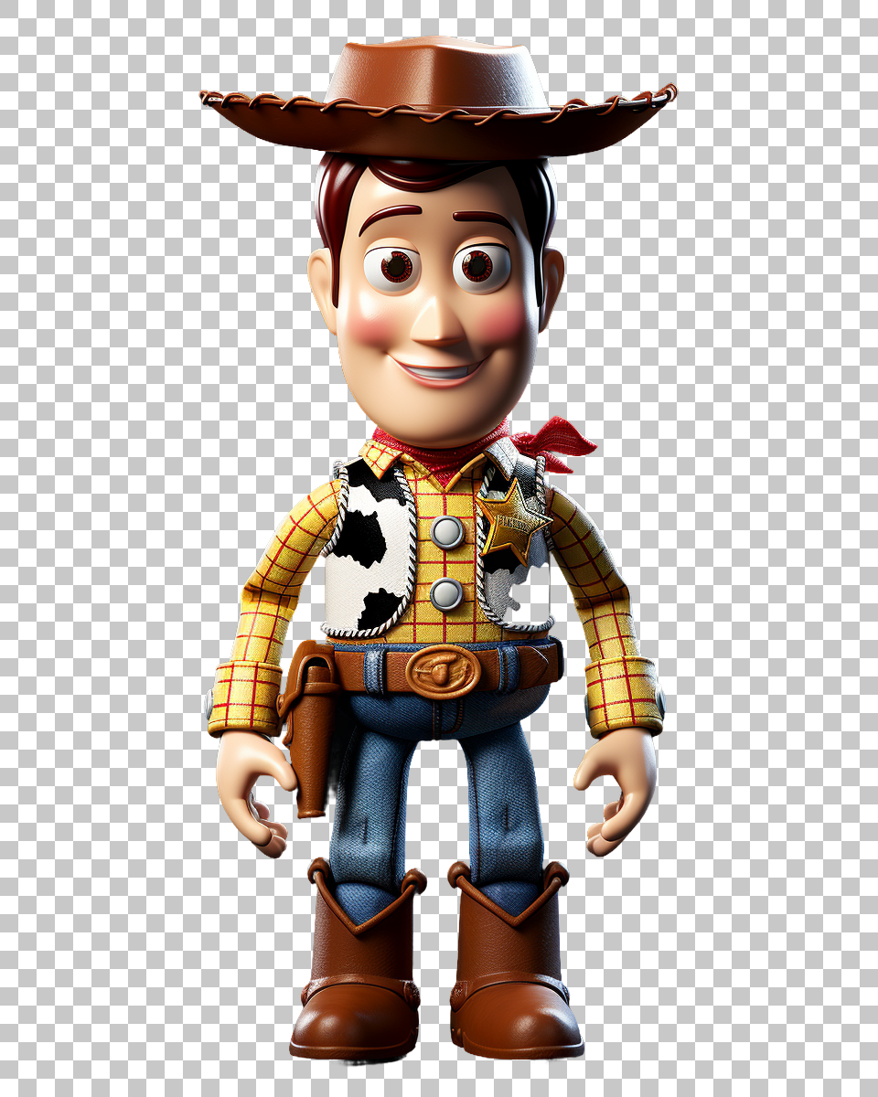 Woody Toy Story PNG, Cowboy Character Clipart, Disney Pixar
