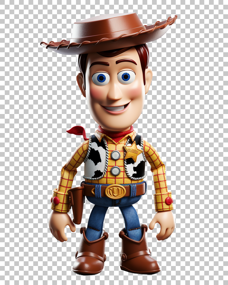 Woody Toy Story PNG, Cowboy Character Clipart, Disney Pixar