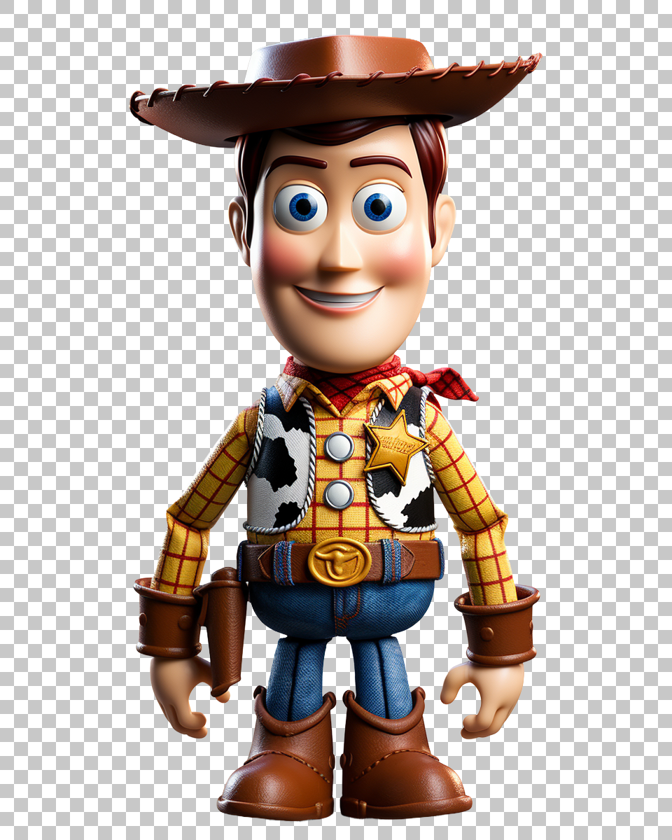 Woody Toy Story PNG, Cowboy Character Clipart, Disney Pixar