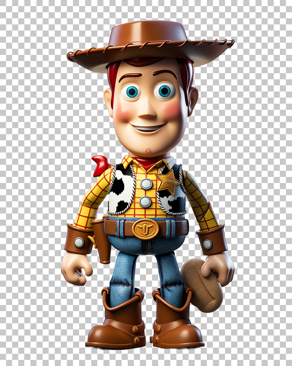 Woody Toy Story PNG, Cowboy Character Clipart, Disney Pixar