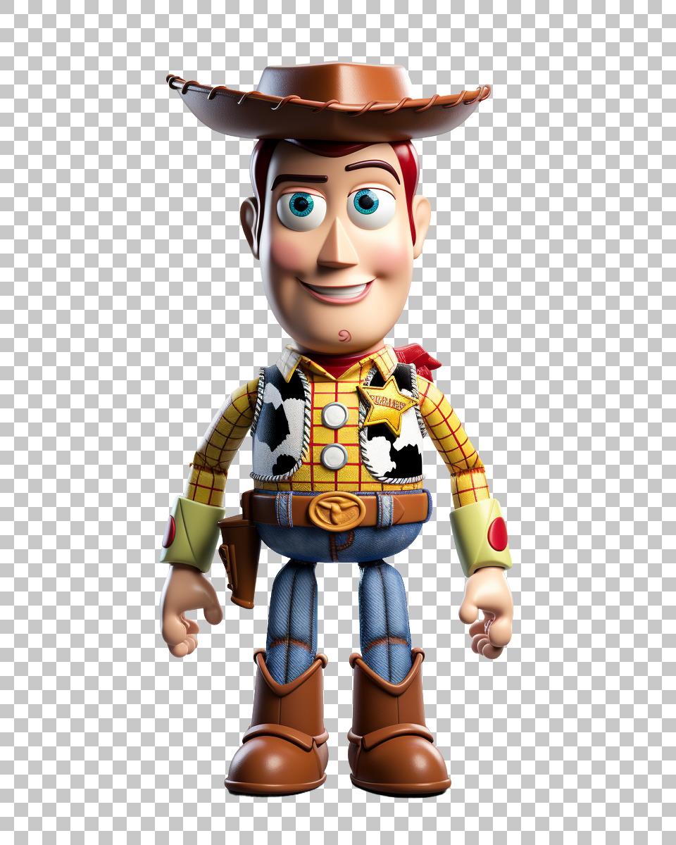 Woody Toy Story PNG, Cowboy Character Clipart, Disney Pixar