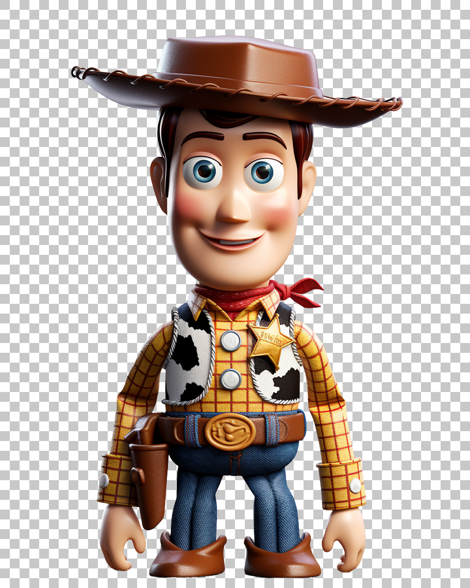 Woody Toy Story PNG, Cowboy Character Clipart, Disney Pixar