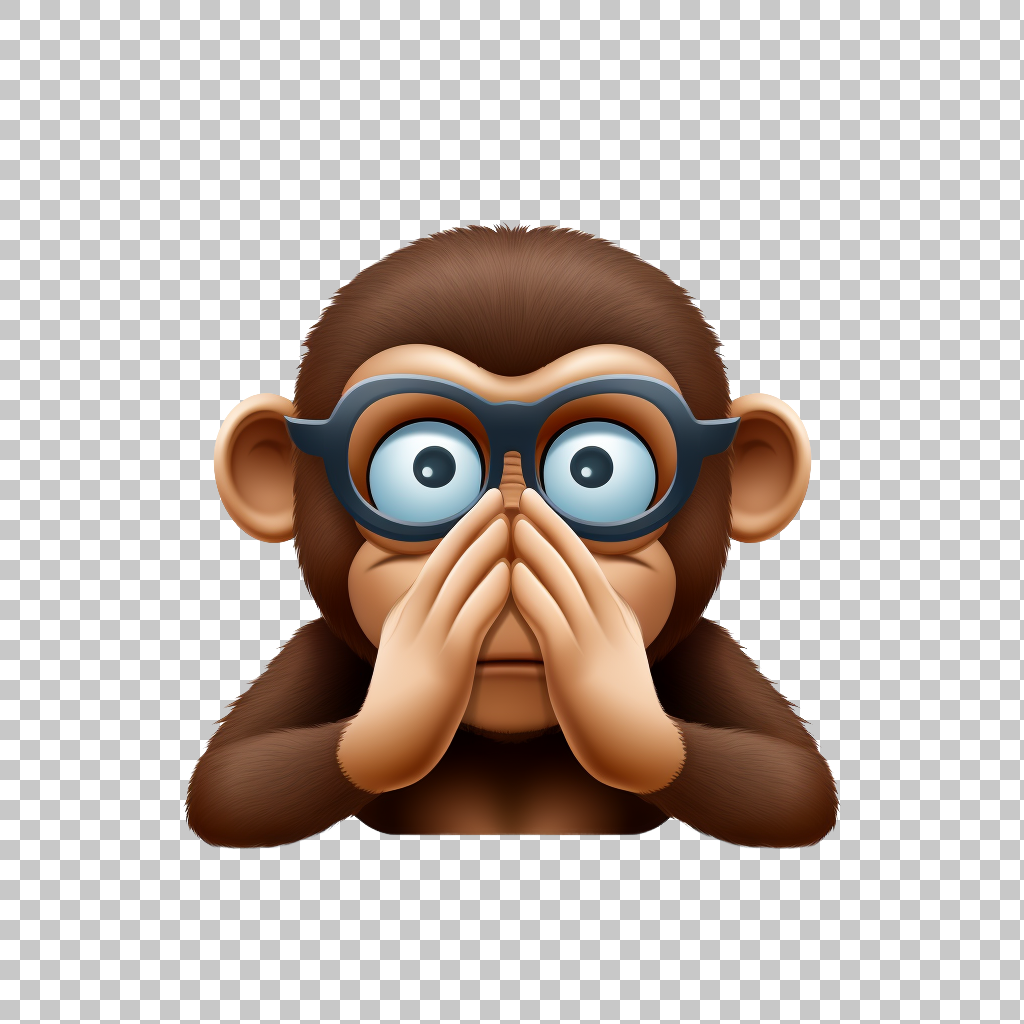Speak No Evil Monkey Transparent Image, Hear Speak Symbol Clipart, Primate Symbol
