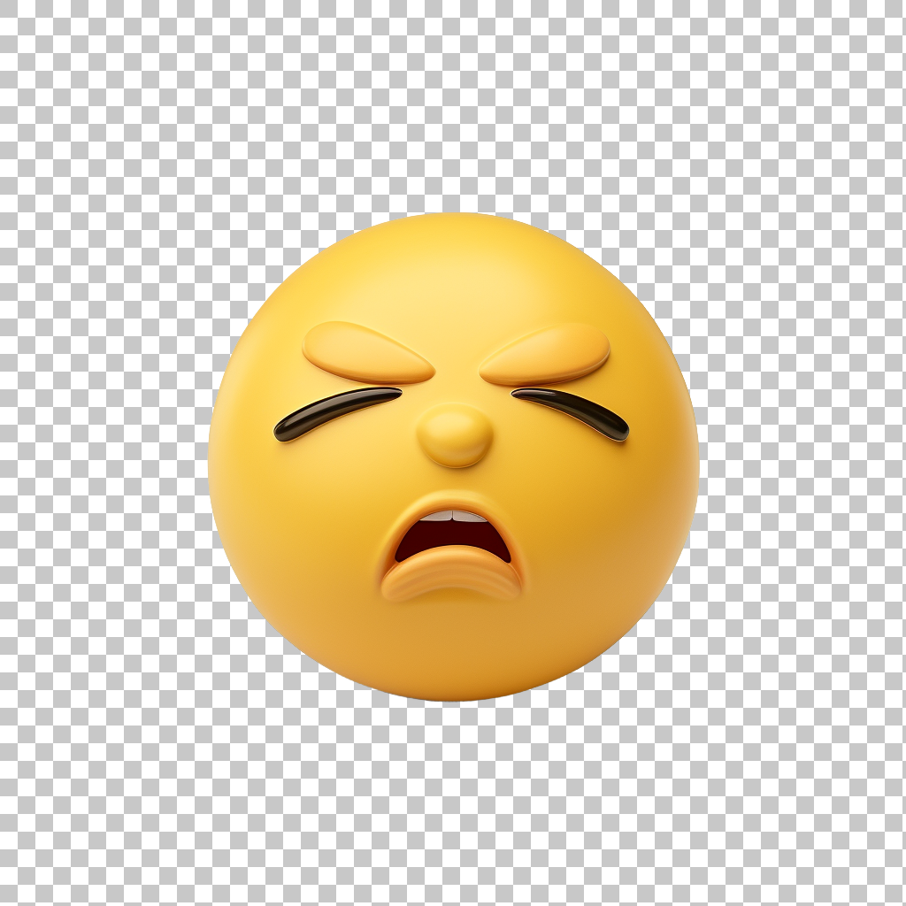Sleepy Face Emoji Transparent Background, Exhausted Clipart, Fatigued Symbol