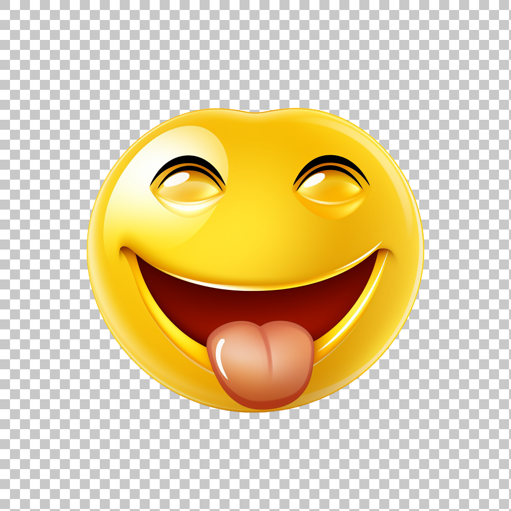 Winking Face Emoji PNG, Flirty Clipart, Cute Symbol