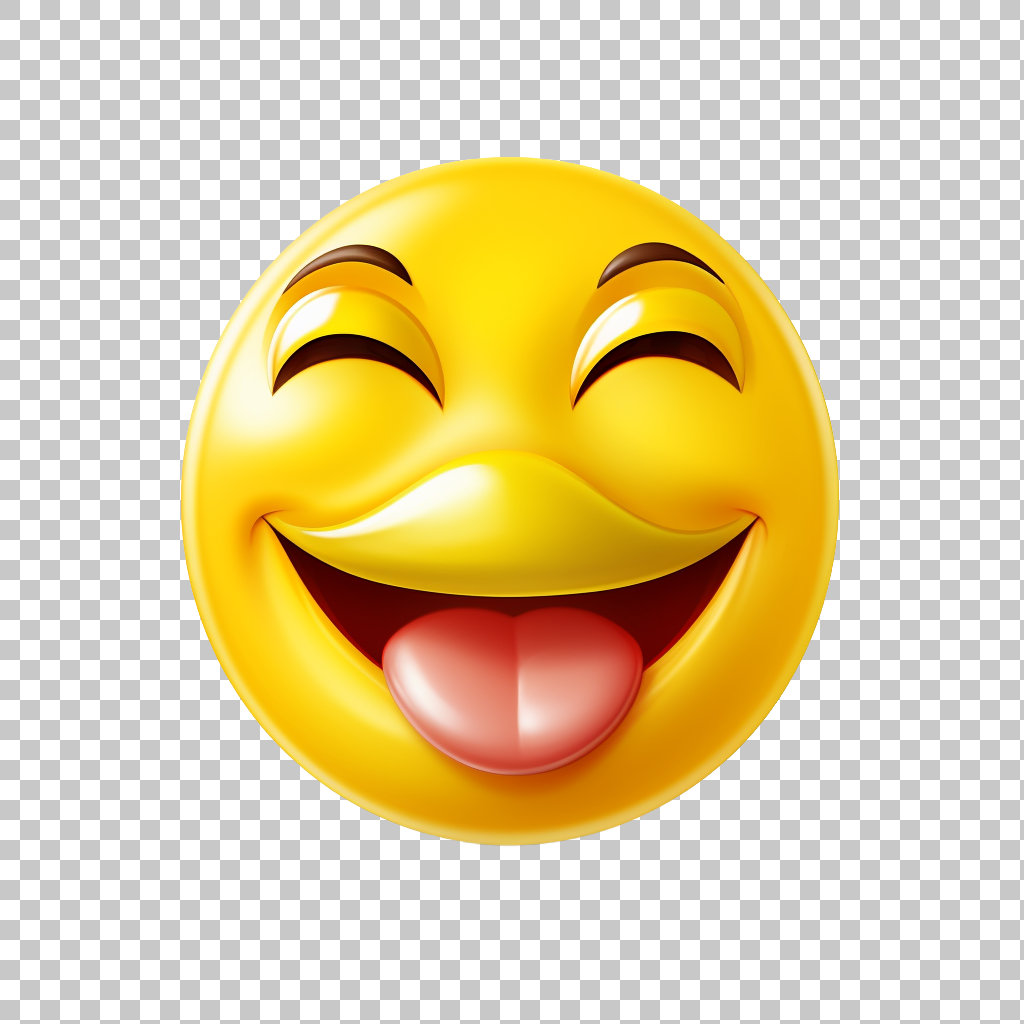 Winking Face Emoji PNG, Cute Emoticon Clipart, Playful Symbol