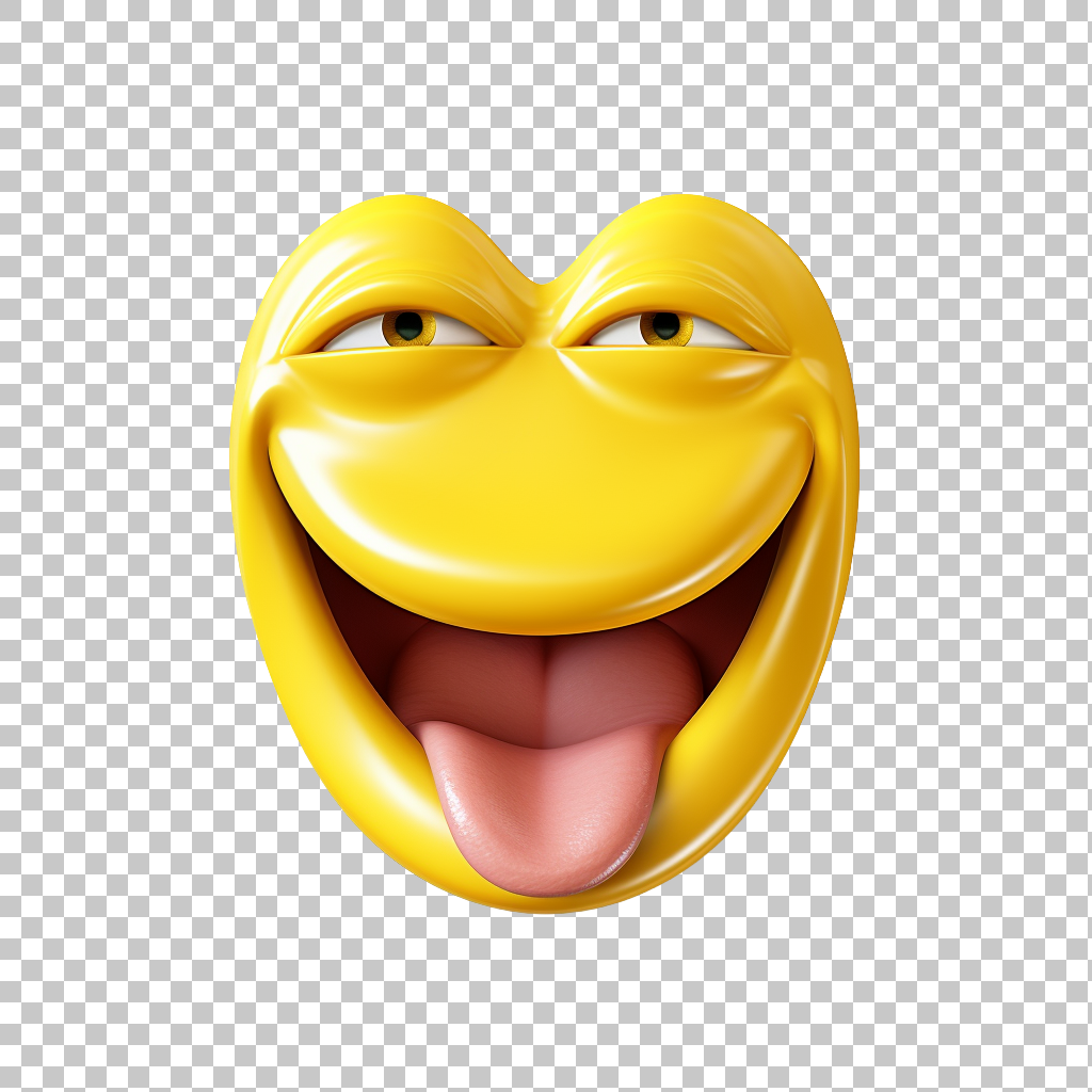 Playful Winking Emoji Transparent Background, Flirt Clipart, Blink Symbol