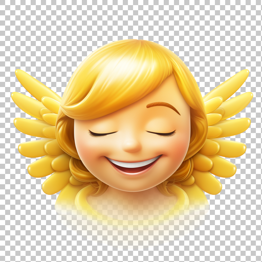 Blissful Emoticons Transparent Image, Smiling Face Clipart, Divine Symbol