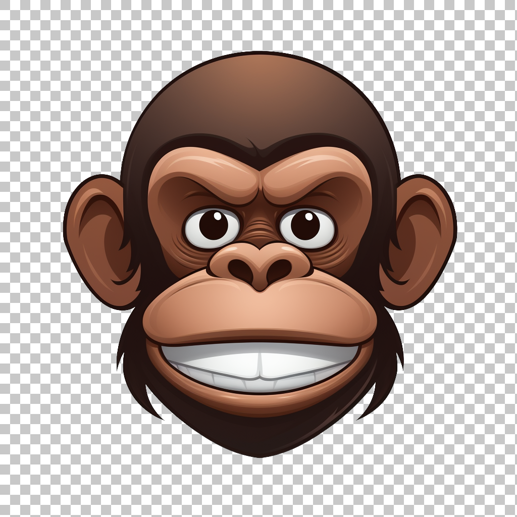 Silent Monkey Face Emoticon Transparent Image, Muted Expression Symbol, Hushed Clipart