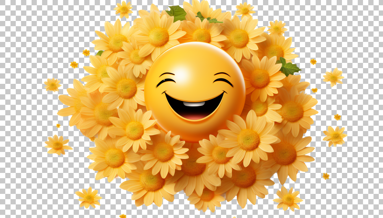 Radiant Countenance, Smiling Face with Halo Emoji, Glowing Symbol png