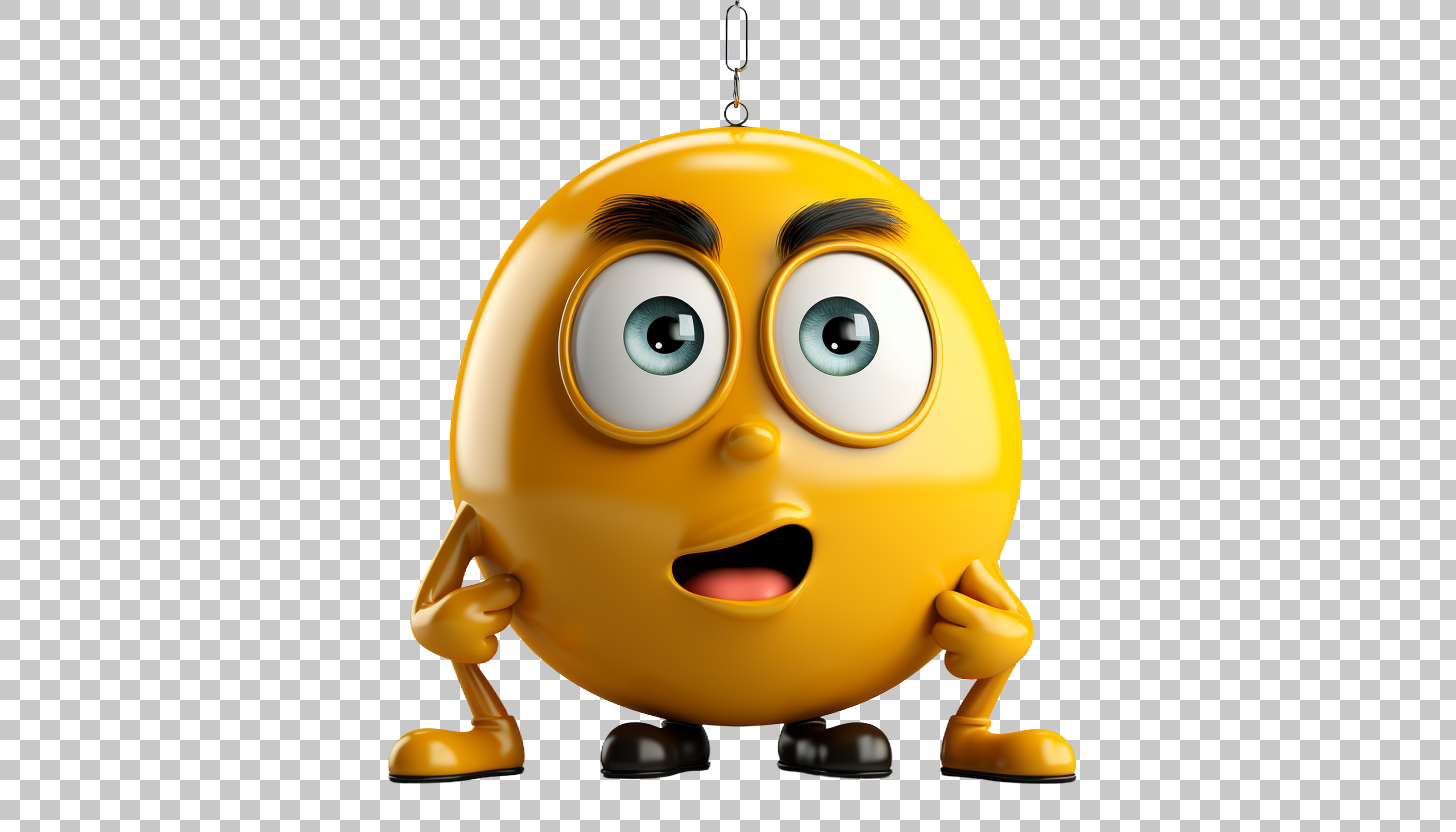 Reflective Icon, Thinking Face Emoji png, Contemplative Symbol