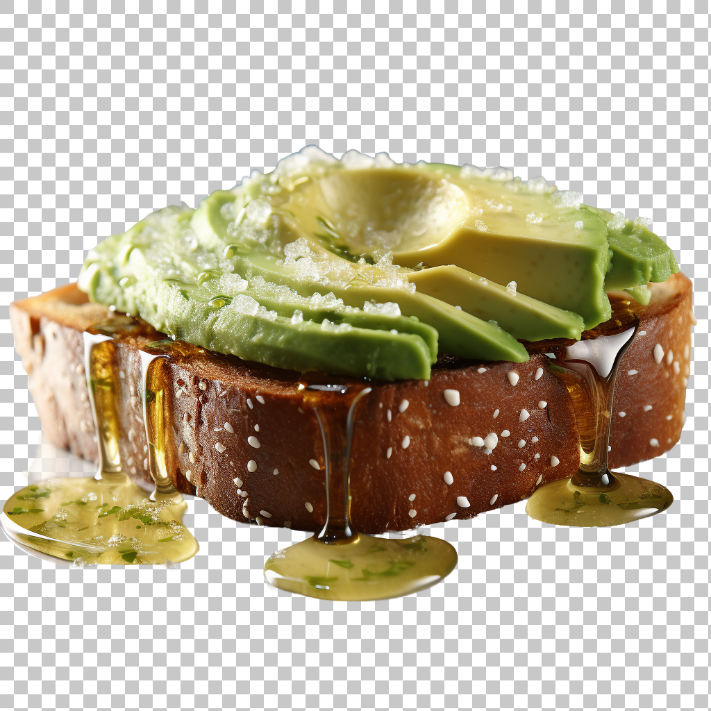 Avocado Toast Slice png, Morning Breakfast png, Delicious Snack