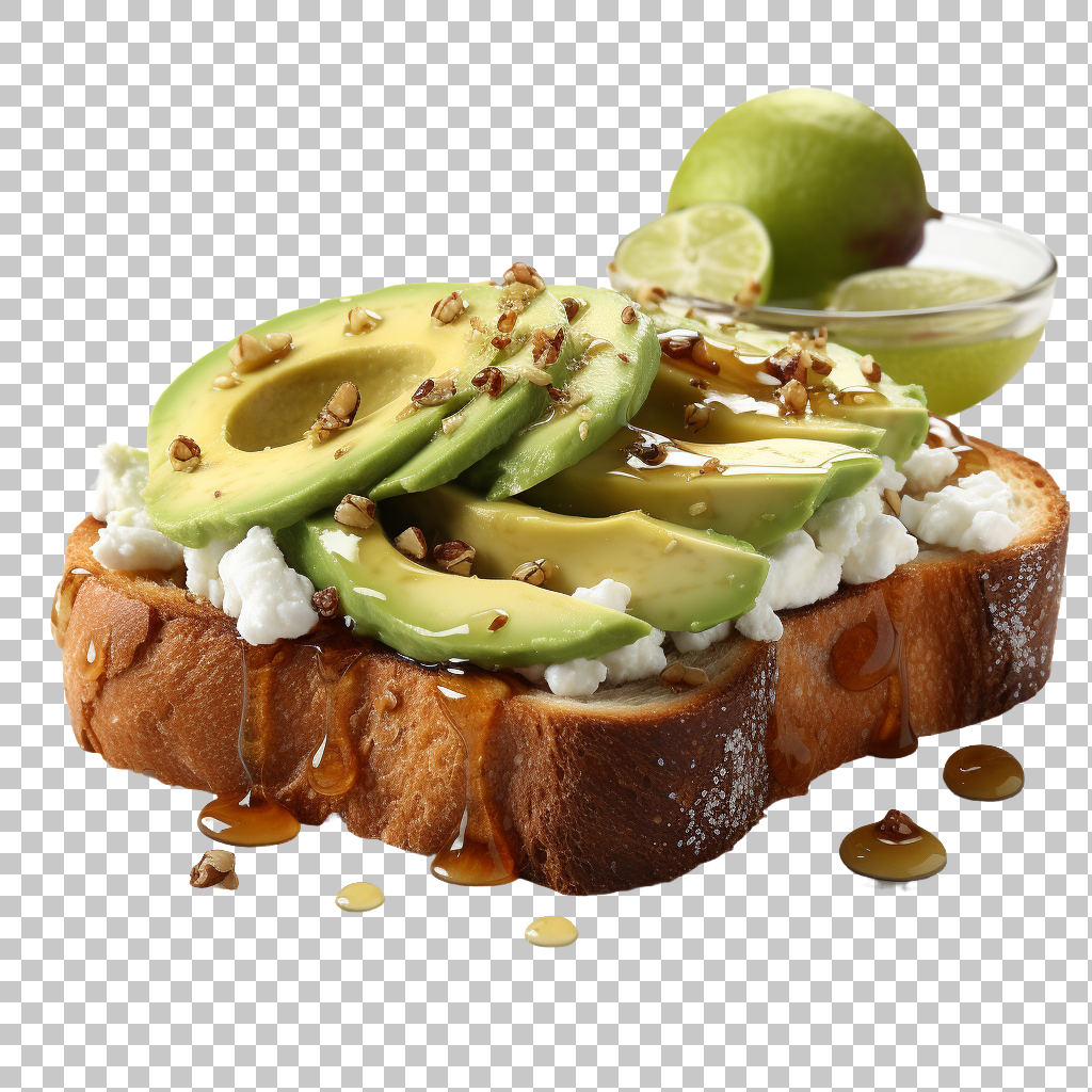 Avocado Toast Breakfast png, Morning Breakfast png, Wholesome Dish