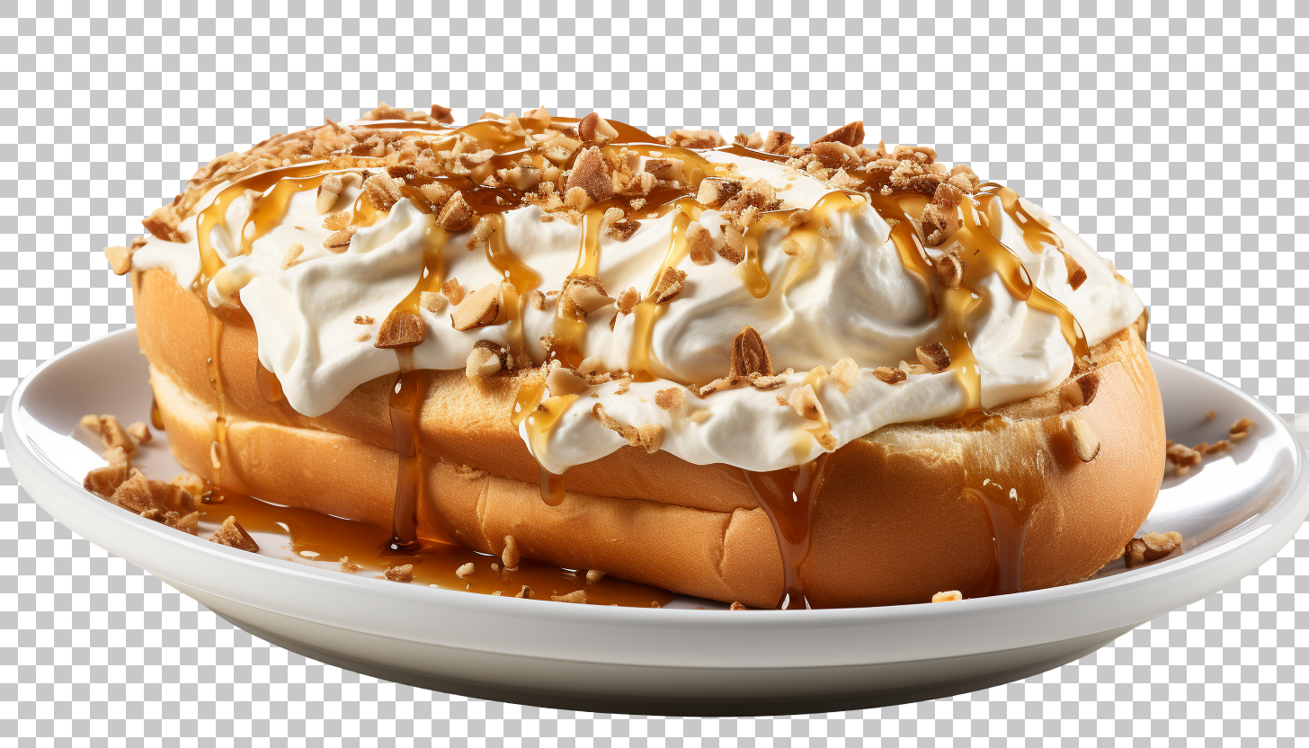 Fresh Bagel Creamy Breakfast png, Morning Snack Image
