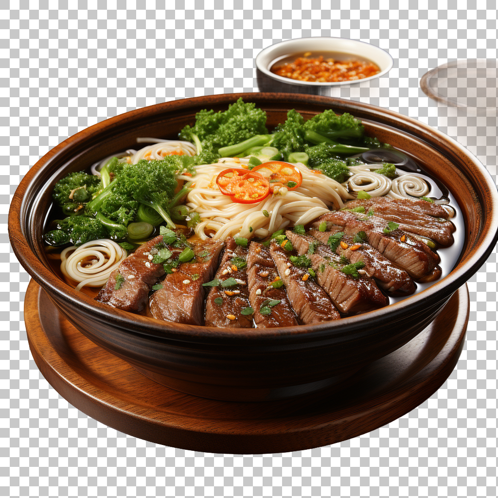 Beef Noodle Soup png, Sip and Savor, Asian Delight
