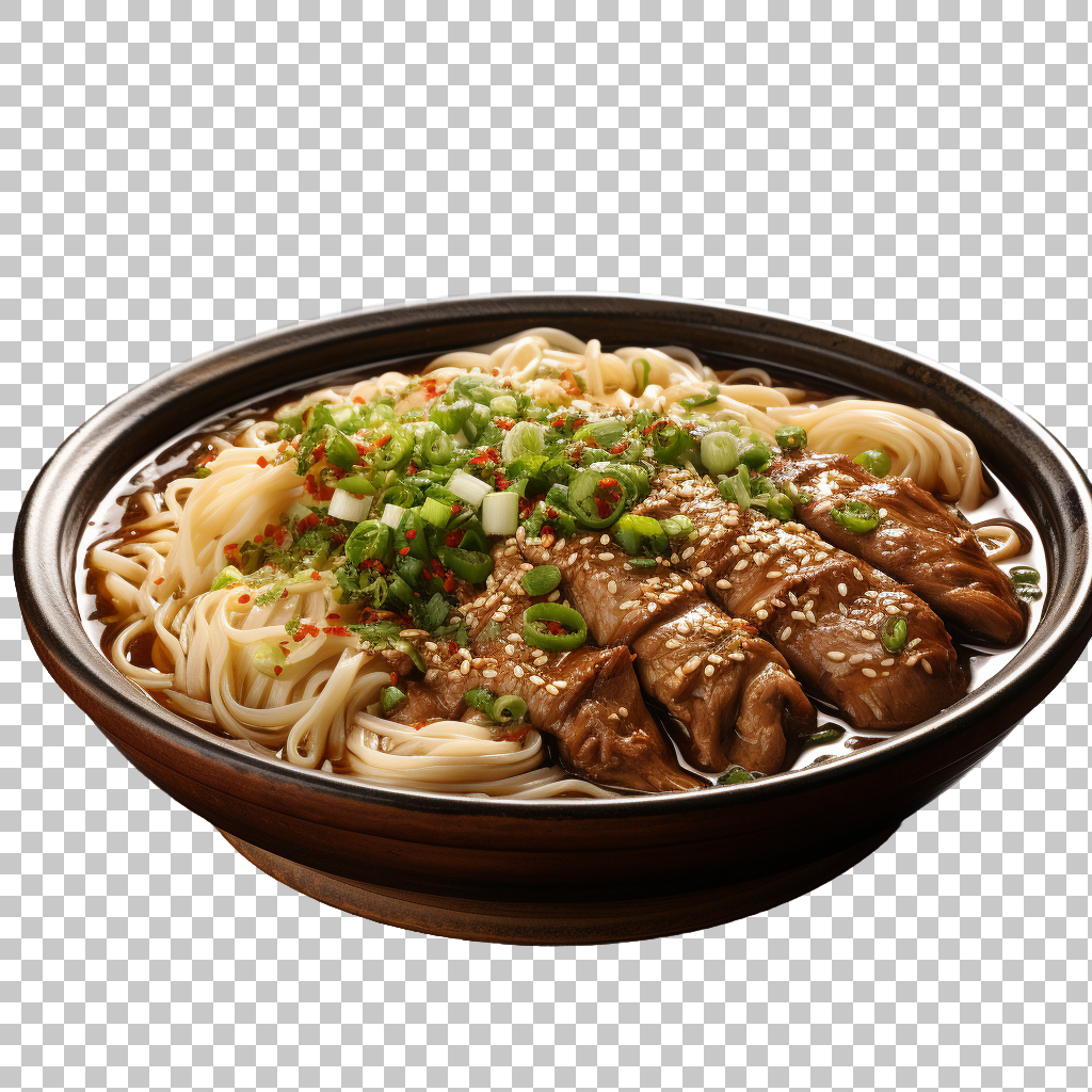 Beef Noodle Soup png, Asian Culinary Gem, Bowl of Bliss
