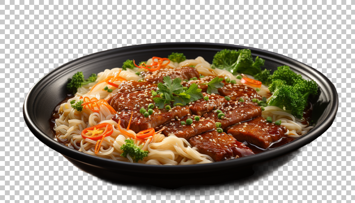 Beef Noodle Soup png, Asian Comfort, Savor the Flavors
