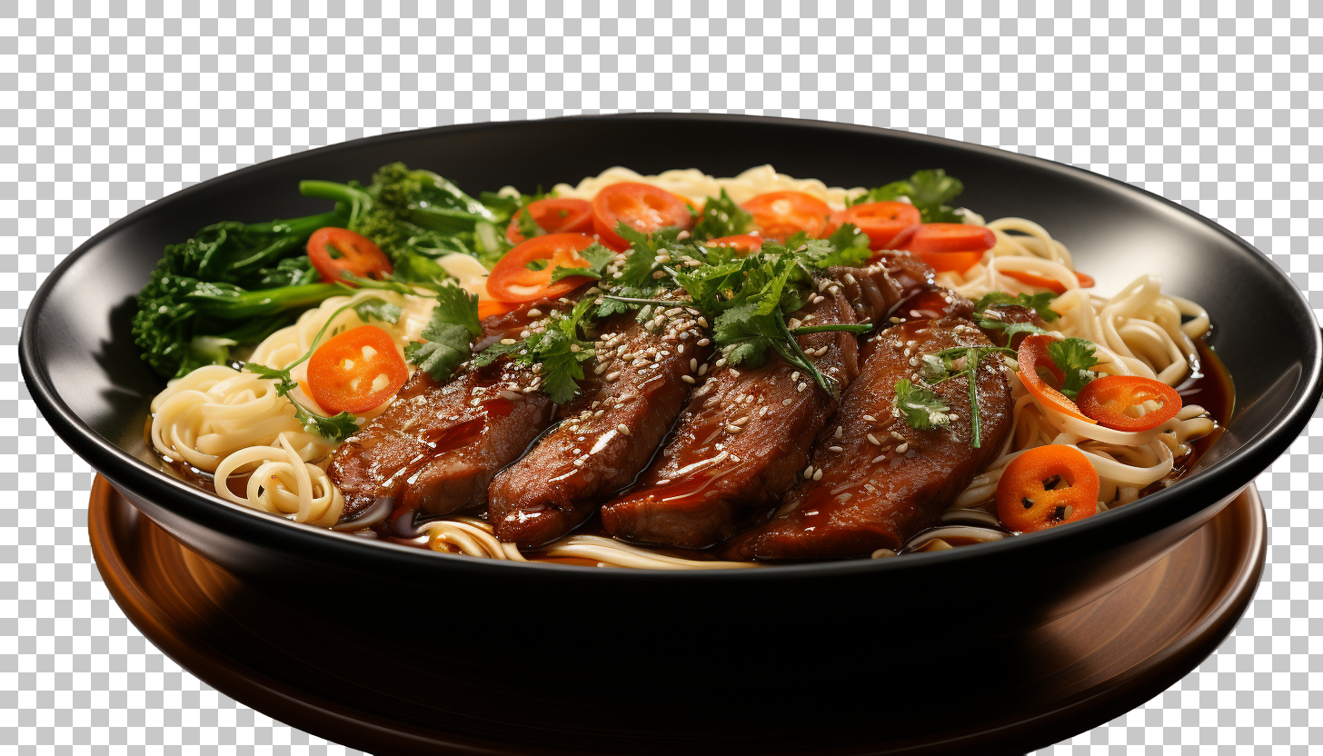 Beef Noodle Soup png, Savory Delight, Asian Comfort Classic