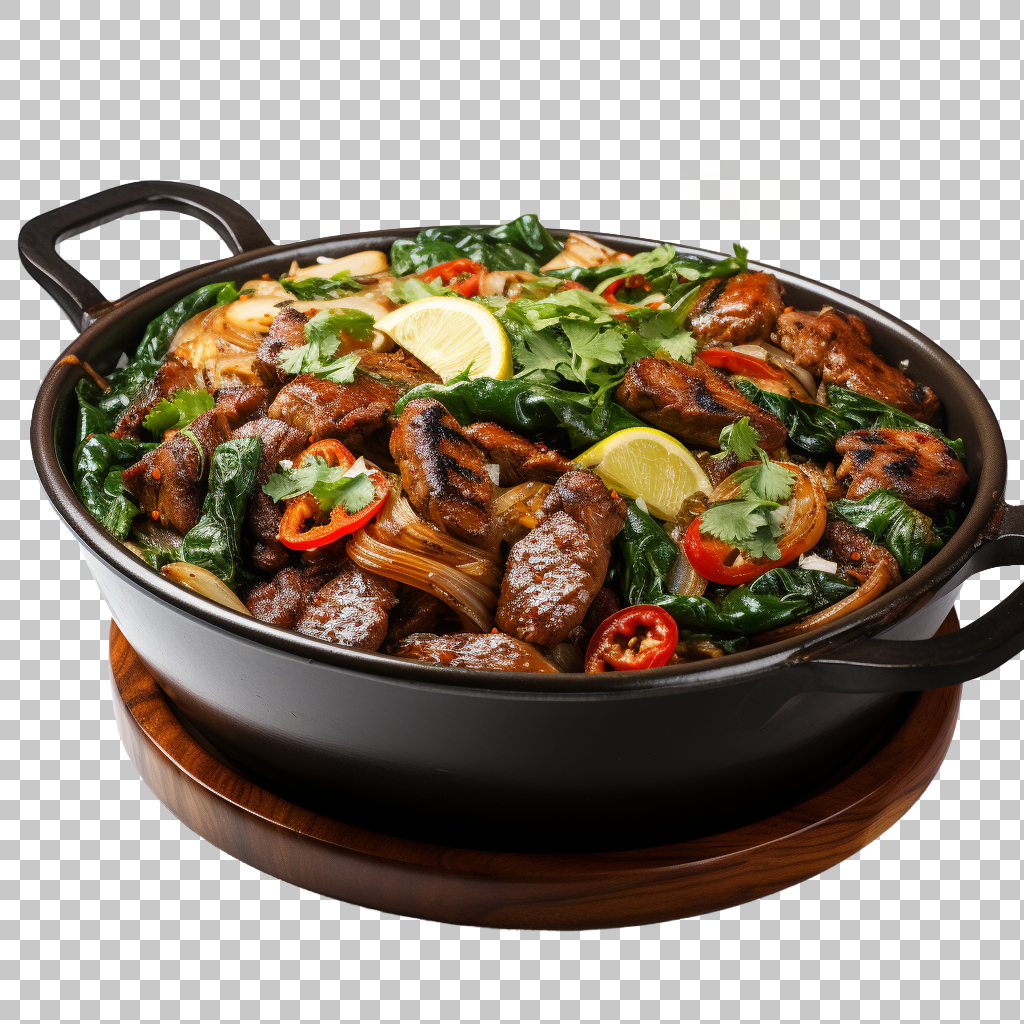 Beef Pad Krapow png, Authentic Thai Heat, Spicy Sensation