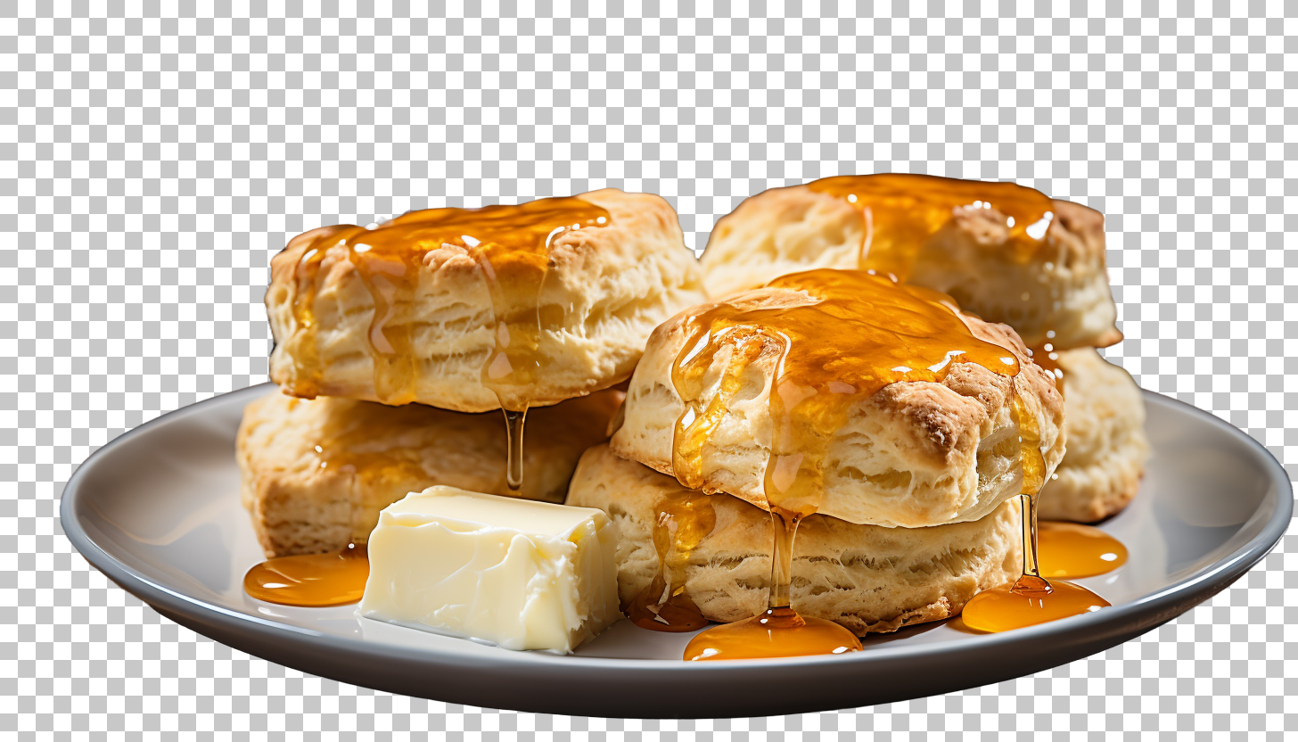 Butter Biscuit png, Homemade Breakfast Pastry, Flaky Baked Goodies