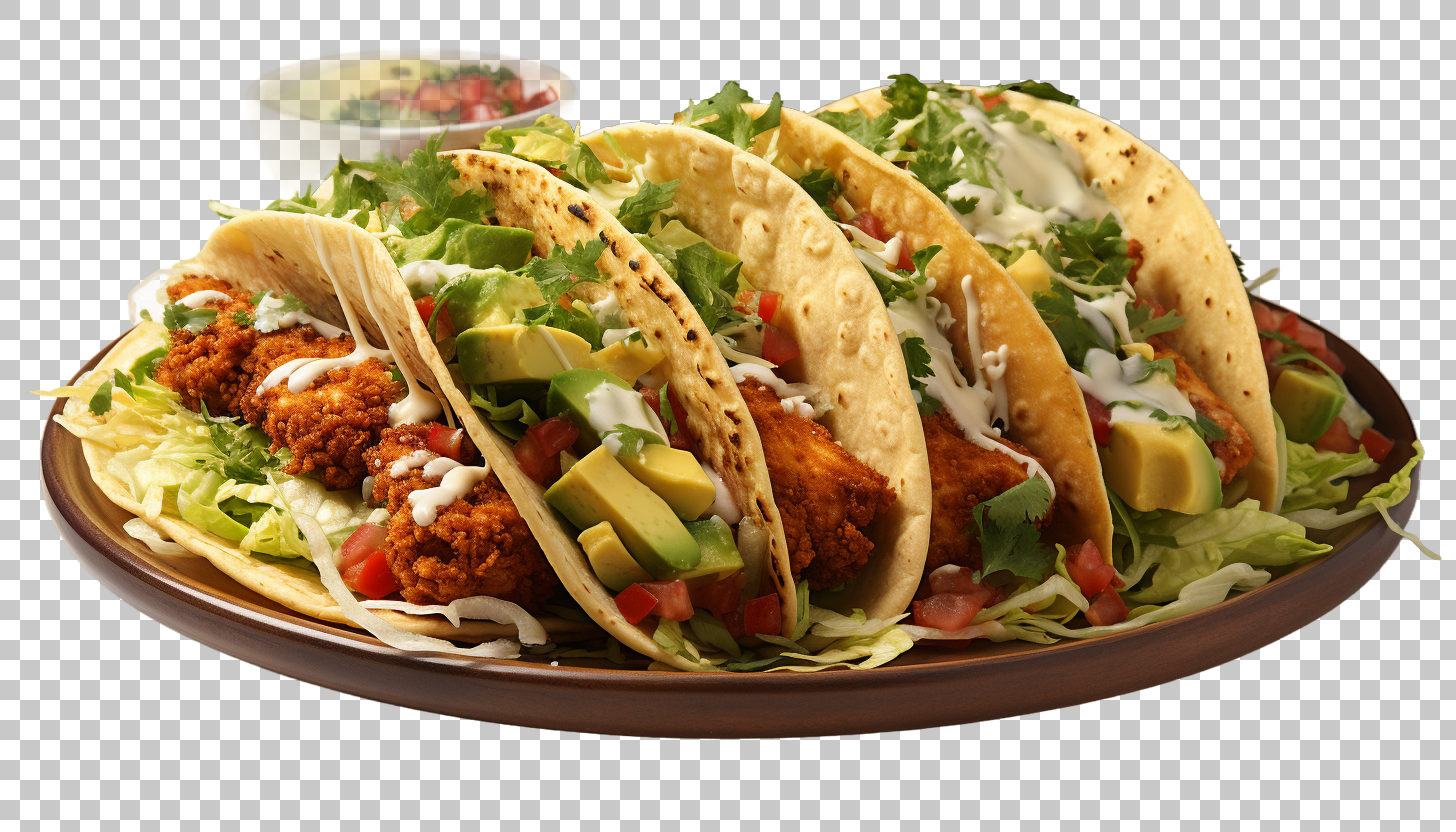 Chicken Tacos Mexican png Artwork, Homemade Cooking, Comfort Food