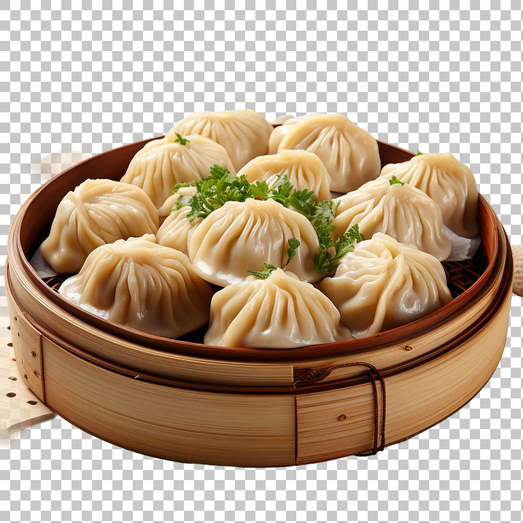 High-Quality Dumplings Transparent png, Steamed Dumplings, Savory Treat