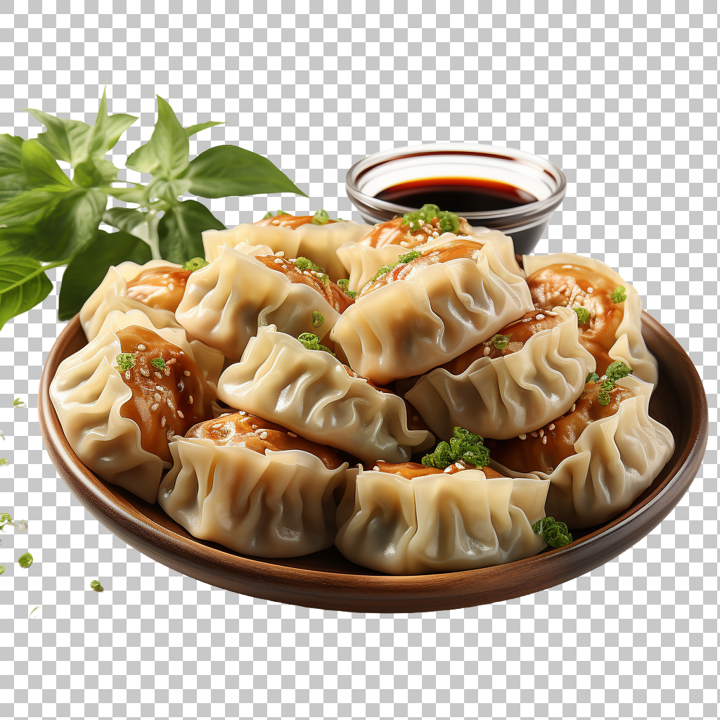 Dumplings Asian Filled Steamed Dough Food Design png, Asian Tradition, Homemade Flavor