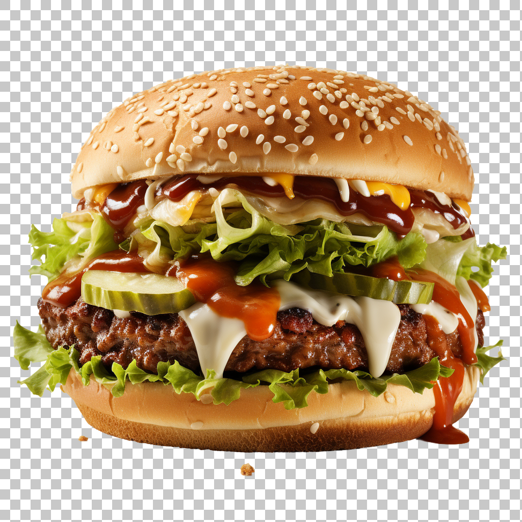 Hamburger Ingredients Clipart png, Hamburger Making, Flavorful Meal