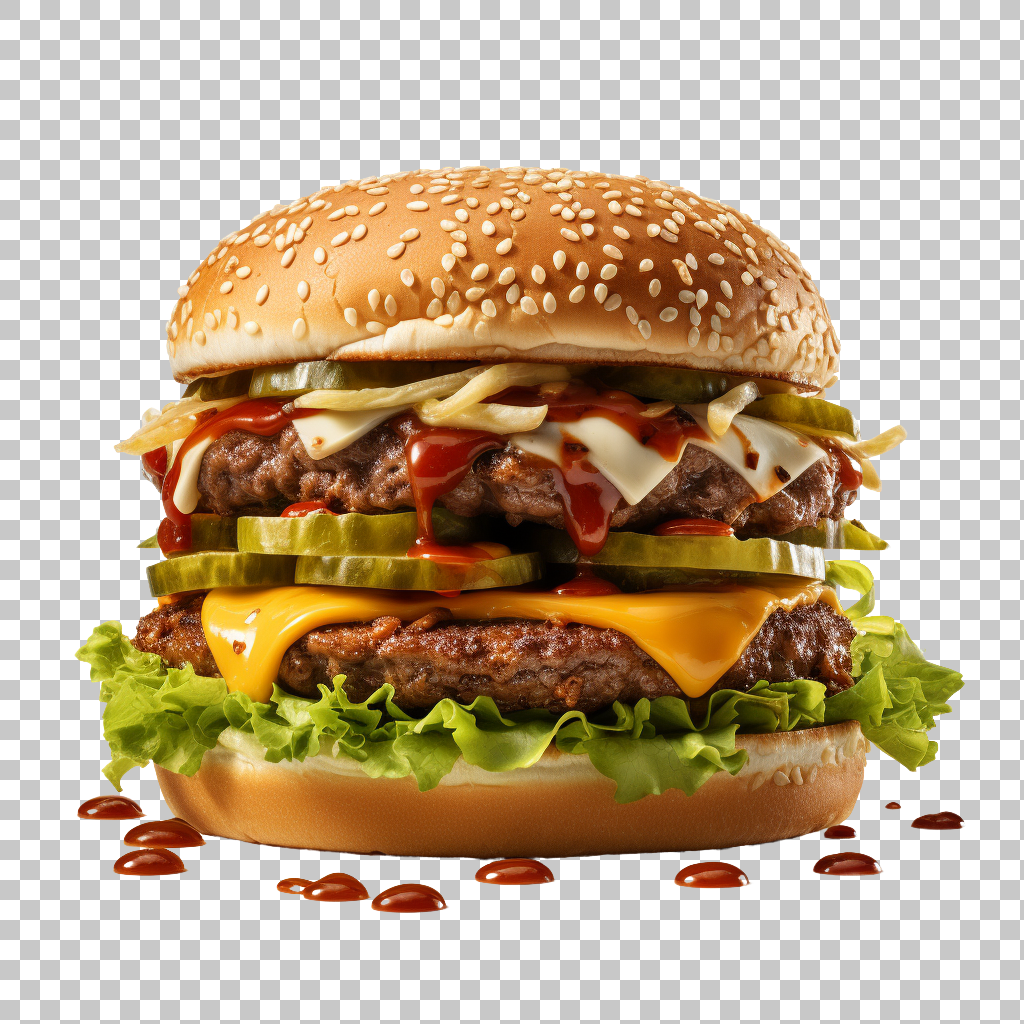 Hamburger Fast Food png Artwork, Homemade Cooking, Comfort Meal