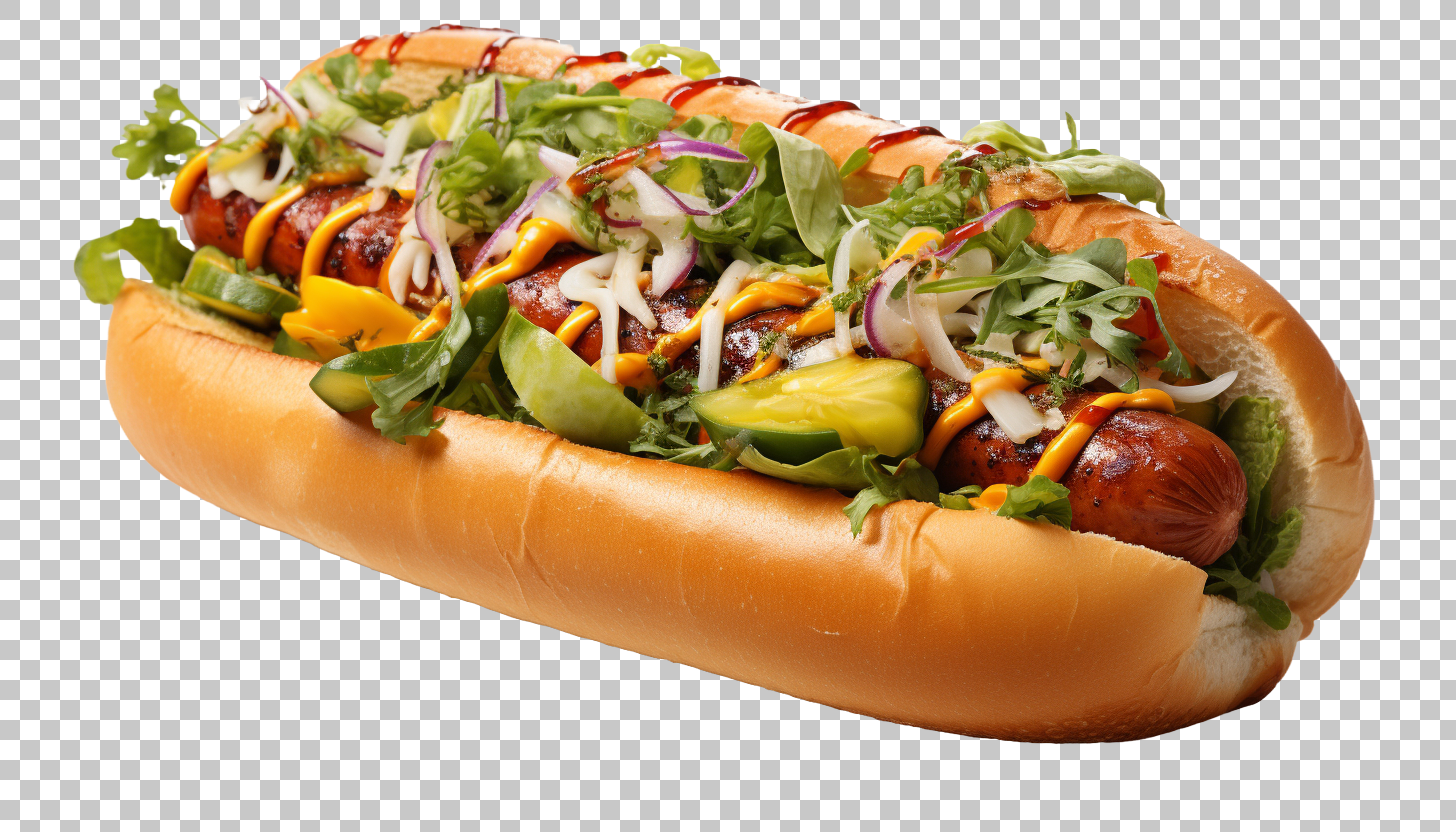 Hot Dog Ingredients Clipart png, Hot Dog Making, Flavorful Snack